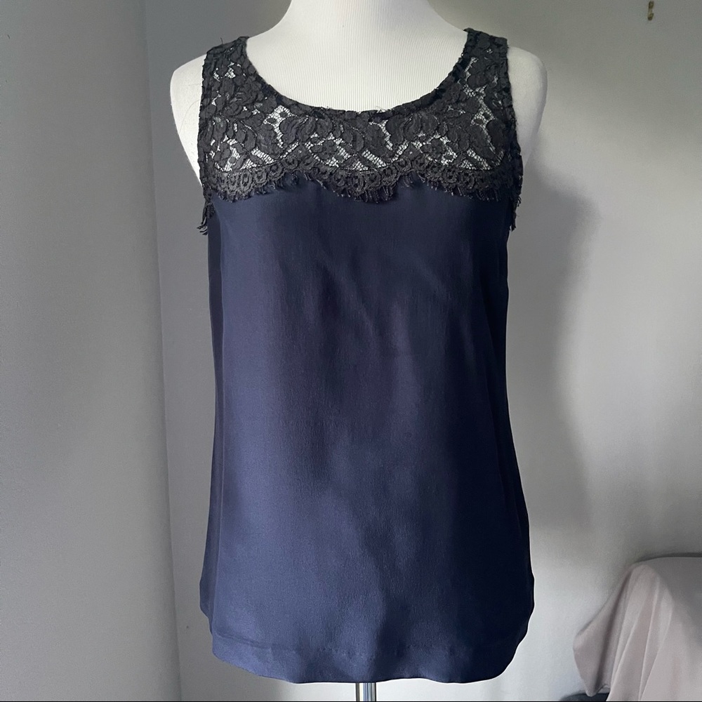 J. Crew Lisette Silk Lace Cami